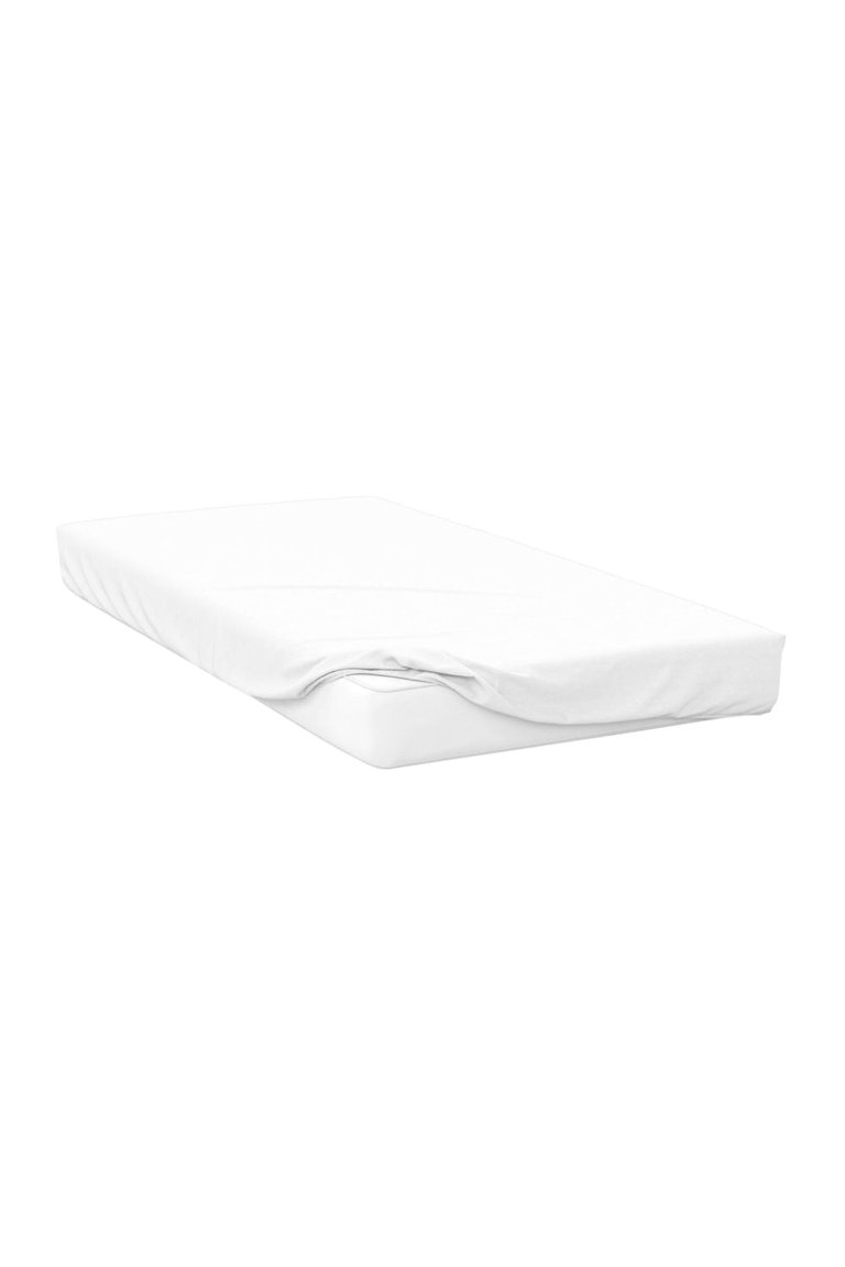 Belledorm 200 Thread Count Cotton Percale Extra Deep Fitted Sheet (White) (King) (UK - Superking) - White