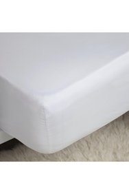 Belledorm 200 Thread Count Cotton Percale Extra Deep Fitted Sheet (White) (King) (UK - Superking)