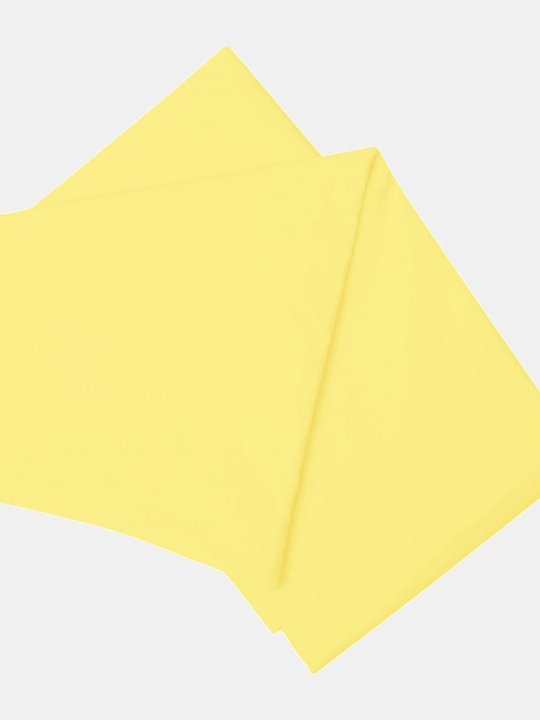 Belledorm 200 Thread Count Cotton Percale Flat Sheet (Lemon) (Full) (UK - Double) - Lemon