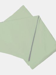 Belledorm 200 Thread Count Cotton Percale Flat Sheet (Mint) (Full) (UK - Double) - Mint