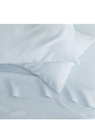 Belledorm 200 Thread Count Cotton Percale Flat Sheet (Pale Blue) (Twin) (UK - Single) - Pale Blue
