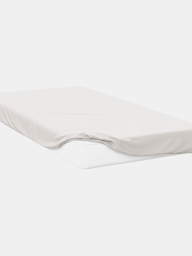 Belledorm 200 Thread Count Egyptian Cotton Deep Fitted Sheet (Ivory) (Twin) (Twin) (UK - Double) - Ivory