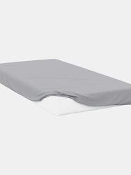 Belledorm 200 Thread Count Egyptian Cotton Deep Fitted Sheet (Platinum) (Full) (Full) (UK - Single) - Platinum