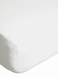 Belledorm 200 Thread Count Egyptian Cotton Deep Fitted Sheet (White) (Twin) (Twin) (UK - Double)