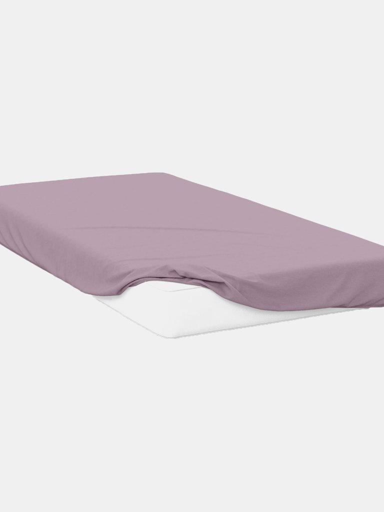 Belledorm 200 Thread Count Egyptian Cotton Fitted Sheet (Mulberry) (Full) (Full) (UK - Double) - Mulberry