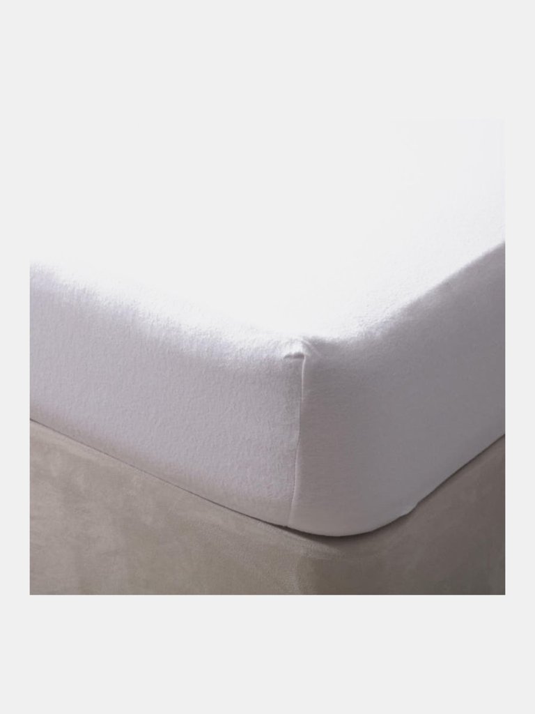 Belledorm 200 Thread Count Egyptian Cotton Fitted Sheet (White) (King) (King) (UK - Superking)