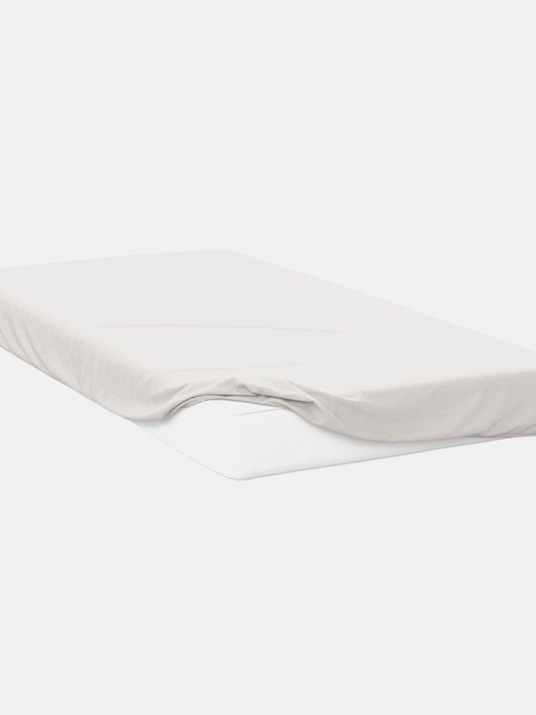 Belledorm 400 Thread Count Egyptian Cotton Extra Deep Fitted Sheet (Ivory) (King) (King) (UK - Superking) - Ivory