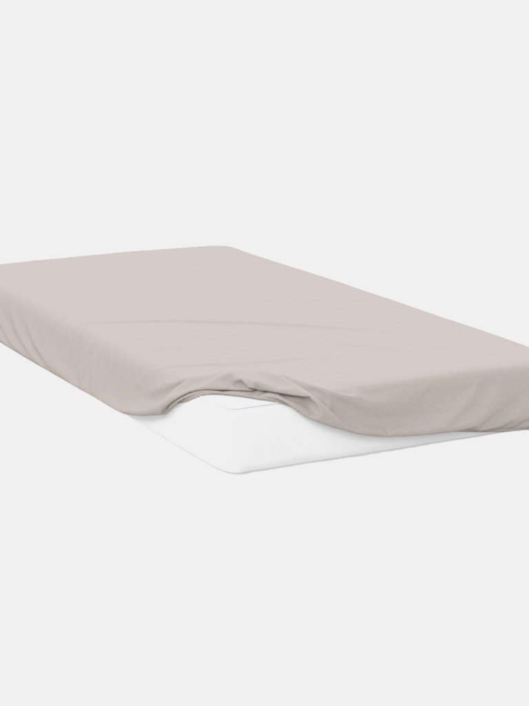 Belledorm 400 Thread Count Egyptian Cotton Extra Deep Fitted Sheet (Oyster) (Twin) (Twin) (UK - Single) - Oyster