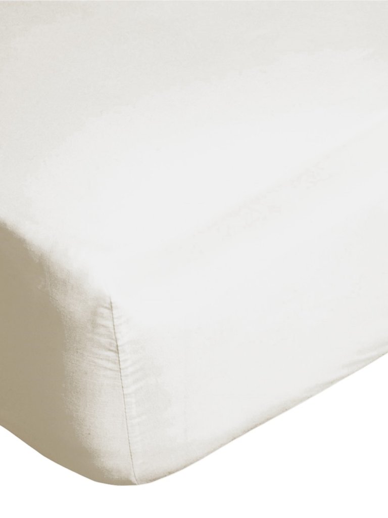 Belledorm 400 Thread Count Egyptian Cotton Fitted Sheet (Cream) (King) (King) (UK - Superking)