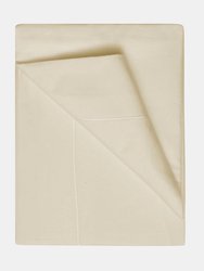 Belledorm 400 Thread Count Egyptian Cotton Flat Sheet (Cream) (Queen) (UK - Kingsize) - Cream