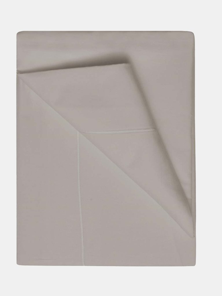 Belledorm 400 Thread Count Egyptian Cotton Flat Sheet (Pewter) (Queen) (UK - Kingsize) - Pewter