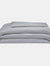 Belledorm 540 Thread Count Satin Stripe Duvet Set (Platinum) (King) (UK - Superking) - Platinum