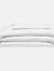 Belledorm 540 Thread Count Satin Stripe Duvet Set (White) (King) (UK - Superking) - White
