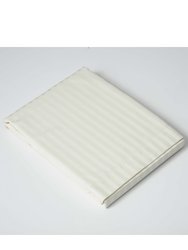 Belledorm 540 Thread Count Satin Stripe Flat Sheet (Ivory) (Twin) (UK - Single) - Ivory