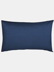 Belledorm 540 Thread Count Satin Stripe Housewife Pillowcases (Pair) (Navy) (One Size) - Navy