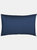 Belledorm 540 Thread Count Satin Stripe Housewife Pillowcases (Pair) (Navy) (One Size) - Navy