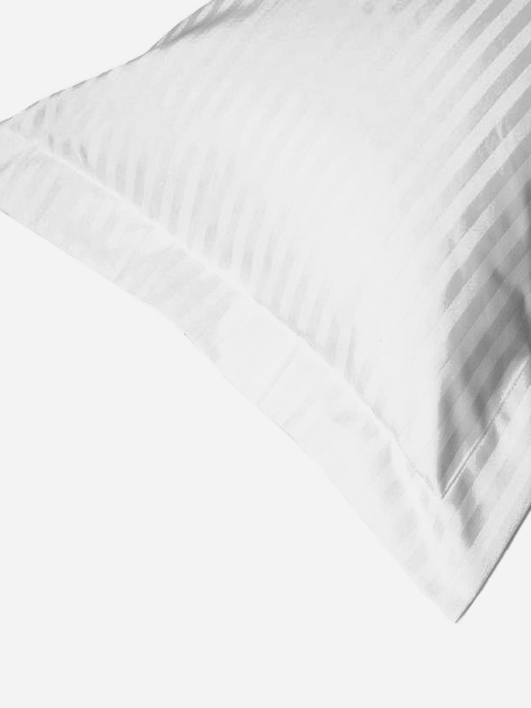 Belledorm 540 Thread Count Satin Stripe Oxford Pillowcase (Platinum) (One Size)