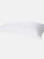 Belledorm 540 Thread Count Satin Stripe Oxford Pillowcase (White) (One Size) - White