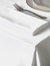 Belledorm Amalfi Rectangular Table Cloth (White) (52 x 90.6in) (52 x 90.6in) - White