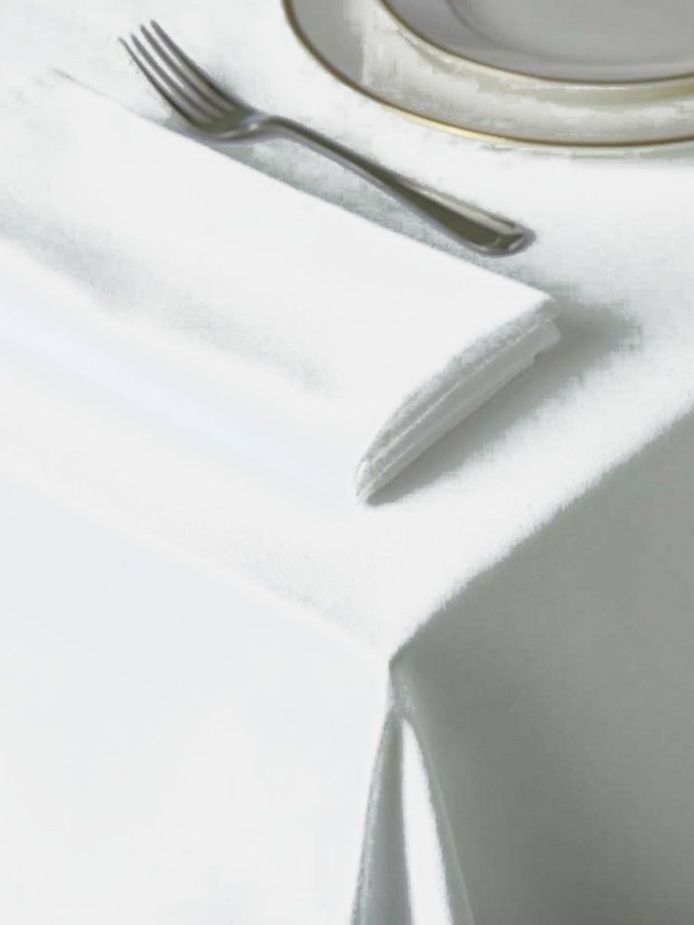 Belledorm Amalfi Round Table Cloth (White) (One Size) (One Size) - White