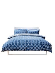 Belledorm Atlanta Duvet Set (Navy/Ivory) (Twin) (UK - Single) - Navy/Ivory