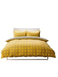 Belledorm Atlanta Duvet Set (Saffron/Gray) (Twin) (UK - Single) - Saffron/Gray