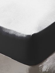 Belledorm Brushed Cotton Fitted Sheet (Charcoal) (Queen) (Queen) (UK - Kingsize) - Charcoal