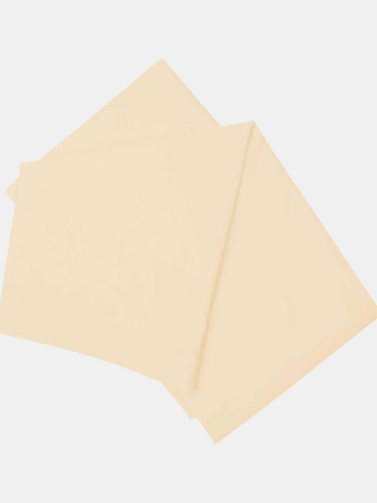 Belledorm Brushed Cotton Fitted Sheet (Cream) (Twin) (Twin) (UK - Single) - Cream