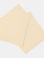 Belledorm Brushed Cotton Flat Sheet (Cream) (Queen) (UK - Kingsize) - Cream