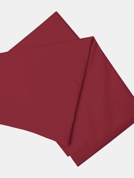 Belledorm Brushed Cotton Flat Sheet (Red) (Full) (UK - Double) - Red