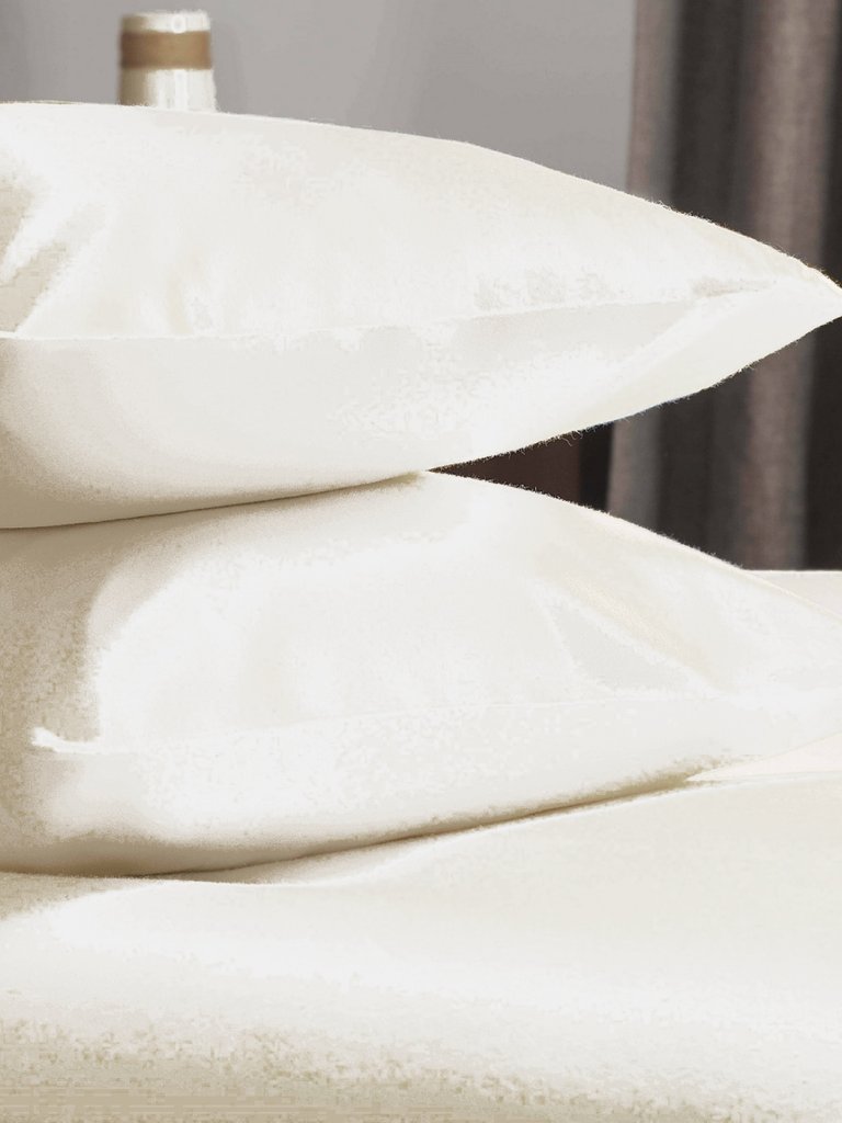 Belledorm Brushed Cotton Housewife Pillowcase (Pair) (Cream) (One Size) - Cream