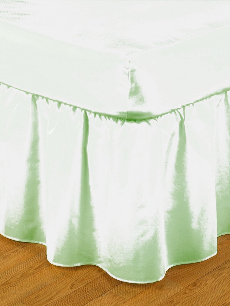 Belledorm Easy Fit Frilled Platform Valance (Willow) (Queen) (UK - Kingsize) - Willow