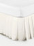 Belledorm Easy Fit Knife Pleated Platform Valance (Cream) (Twin) (UK - Single) - Cream