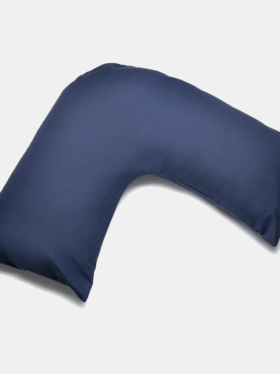 Belledorm Belledorm Easycare Percale V-Shaped Orthopaedic Pillowcase (Navy) (One Size) product