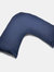 Belledorm Easycare Percale V-Shaped Orthopaedic Pillowcase (Navy) (One Size) - Navy