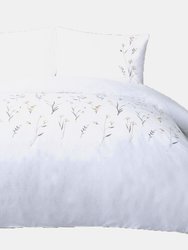 Belledorm Imogen Duvet Set (White/Saffron) (Full) (UK - Double) - White/Saffron