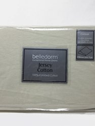 Belledorm Jersey Cotton Contour Pillowcase (Pair) (Ivory) (L) (L) - Ivory