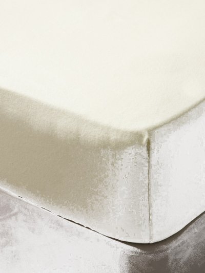 Belledorm Belledorm Jersey Cotton Fitted Sheet (Ivory) (Long Twin) (Long Twin) (UK - Long Single) product
