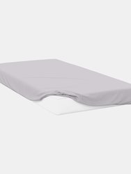 Belledorm Percale Fitted Sheet (Cloud Grey) (Full) (Full) (UK - Double) - Cloud Grey