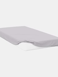 Belledorm Percale Fitted Sheet (Cloud Grey) (Twin) (Twin) (UK - Single) - Cloud Grey