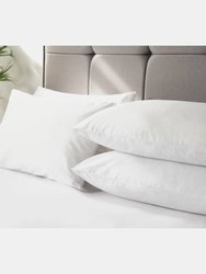 Belledorm Percale Housewife Pillowcase (Pack of 4) (White) (51cm x 76cm)