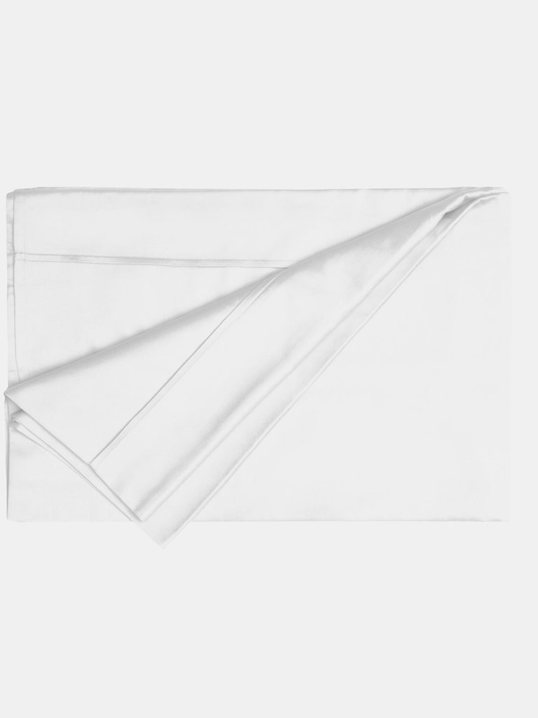 Belledorm Pima Cotton 450 Thread Count Flat Sheet (White) (Twin) (UK - Single) - White