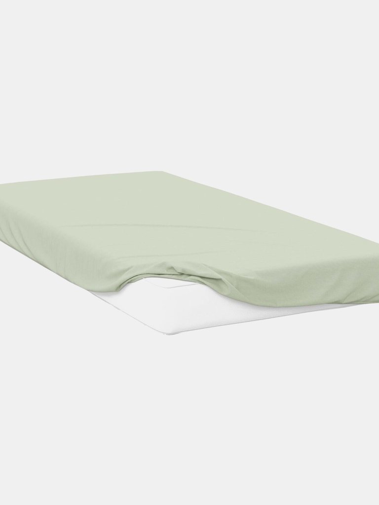 Belledorm Polycotton Extra Deep Fitted Sheet (Apple Green) (4ft) (4ft) - Apple Green