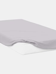 Belledorm Polycotton Extra Deep Fitted Sheet (Cloud Grey) (Full) (Full) (UK - Double) - Cloud Grey