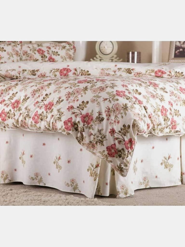 Belledorm Wild Rose Fitted Valance (Ivory) (Twin) (UK - Single) - Ivory