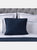 Crompton Quilted Filled Cushion - 50 cm x 40 cm - Navy