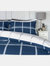 Dalton Brushed Cotton Checked Duvet Set - Twin/UK  Single