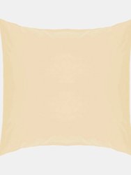Easycare Percale Continental Pillowcase, One Size - Cream - Cream