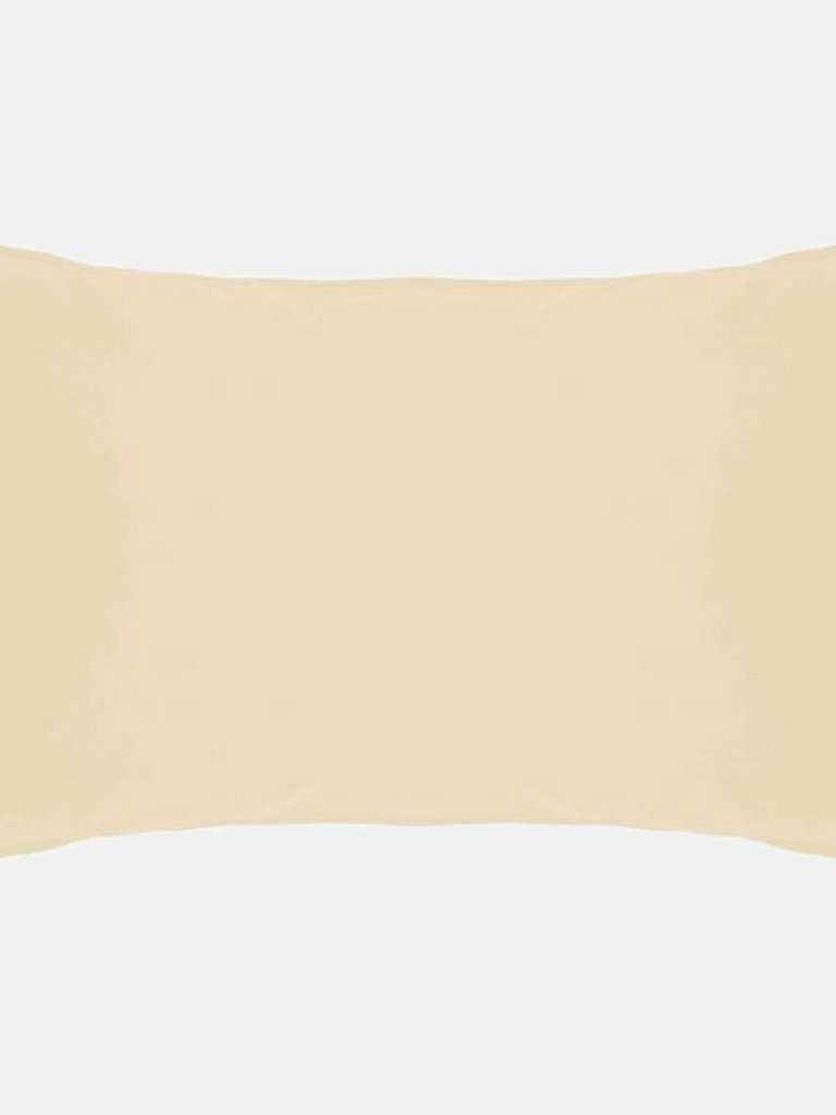 Easycare Percale Housewife Pillowcase, One Size - Cream - Cream