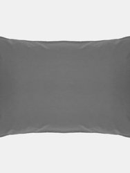 Easycare Percale Housewife Pillowcase, One Size - Gray - Gray